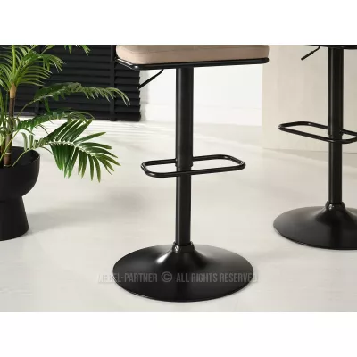 Barhocker LAMIS - schwarz / beige