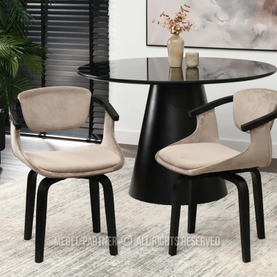 Esszimmerstuhl ADALIZ - beige / schwarz