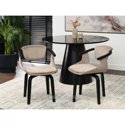 Esszimmerstuhl ADALIZ - beige / schwarz