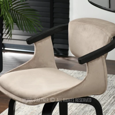 Esszimmerstuhl ADALIZ - beige / schwarz