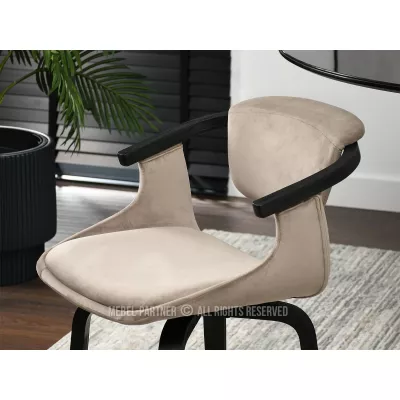 Esszimmerstuhl ADALIZ - beige / schwarz