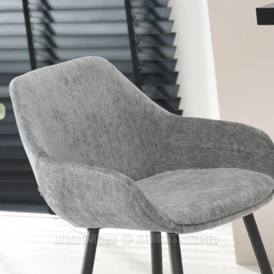 Barhocker LORNA - grau / schwarz