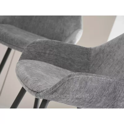 Barhocker LORNA - grau / schwarz