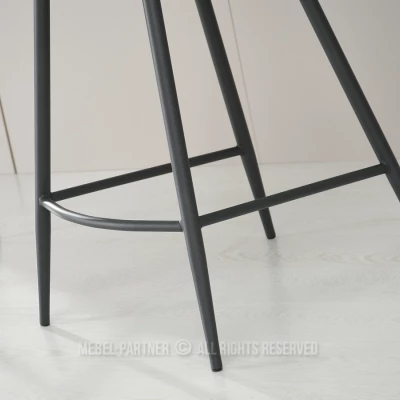 Barhocker LORNA - grau / schwarz