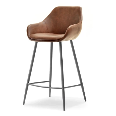Barhocker LORNA - braun / schwarz