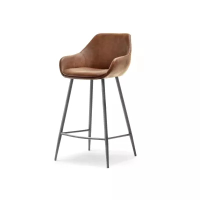 Barhocker LORNA - braun / schwarz