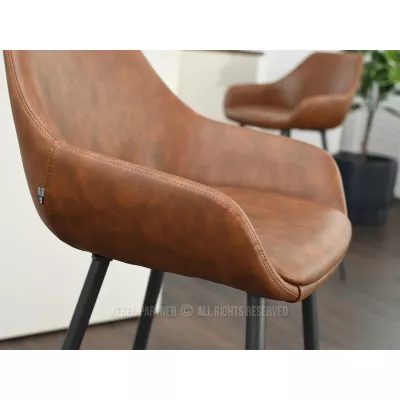 Barhocker LORNA - braun / schwarz
