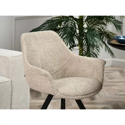 Esszimmerstuhl MANAL – beige/schwarz
