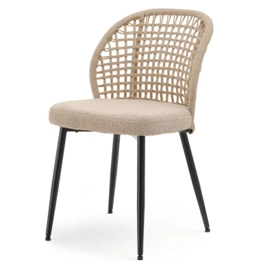 Esszimmerstuhl SILVANA - beige / schwarz