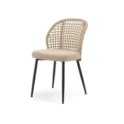 Esszimmerstuhl SILVANA - beige / schwarz