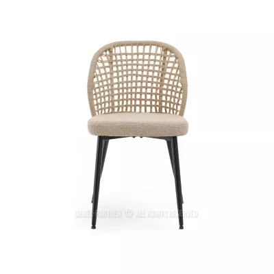 Esszimmerstuhl SILVANA - beige / schwarz