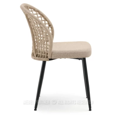 Esszimmerstuhl SILVANA - beige / schwarz