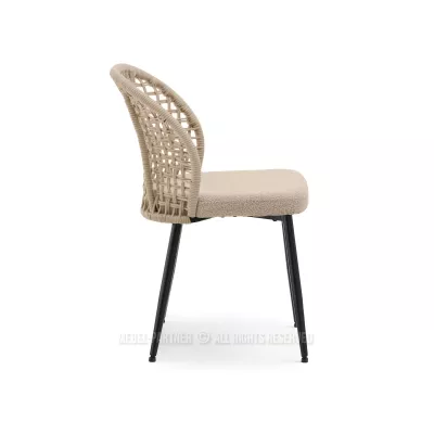 Esszimmerstuhl SILVANA - beige / schwarz