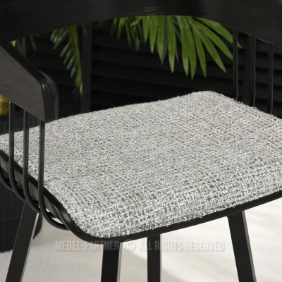 SOLEDAD Designer Barhocker - schwarz / grau
