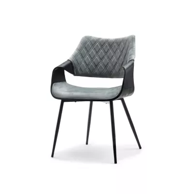 Designer Esszimmerstuhl NENET - schwarz/grau