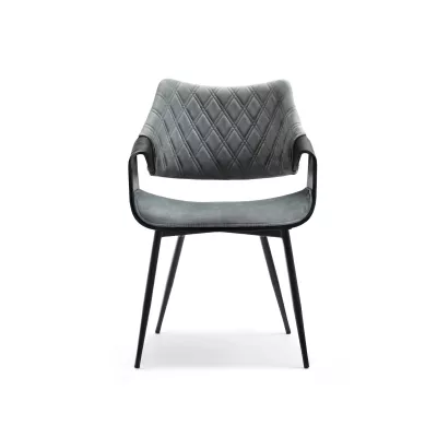 Designer Esszimmerstuhl NENET - schwarz/grau