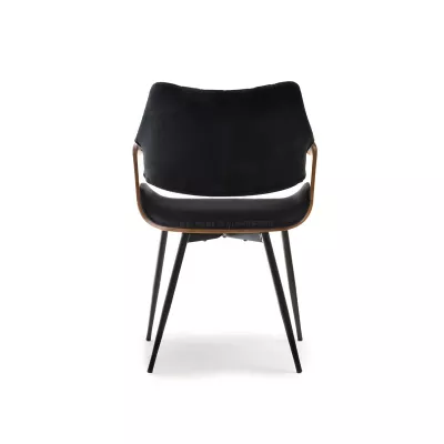 Designer Esszimmerstuhl NENET - Walnuss / Schwarz