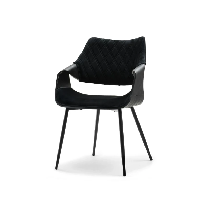 Designer Esszimmerstuhl NENET - schwarz