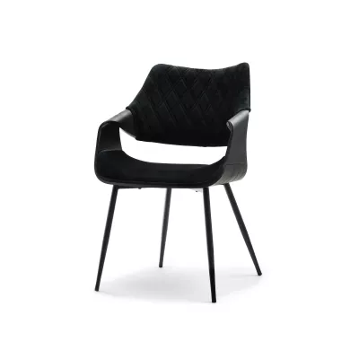 Designer Esszimmerstuhl NENET - schwarz