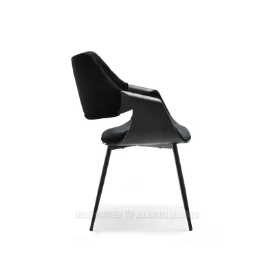Designer Esszimmerstuhl NENET - schwarz