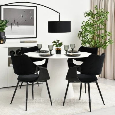 Designer Esszimmerstuhl NENET - schwarz