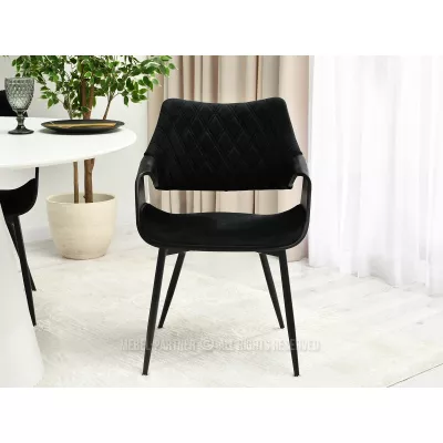 Designer Esszimmerstuhl NENET - schwarz