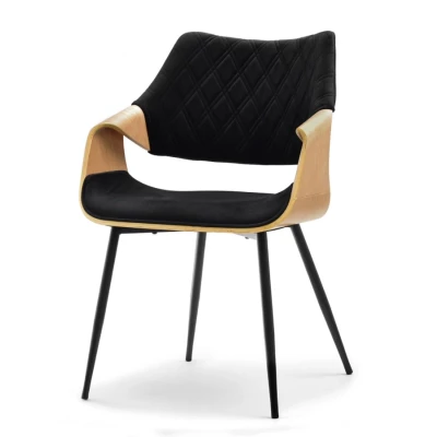 Designer Esszimmerstuhl NENET - Eiche / Schwarz