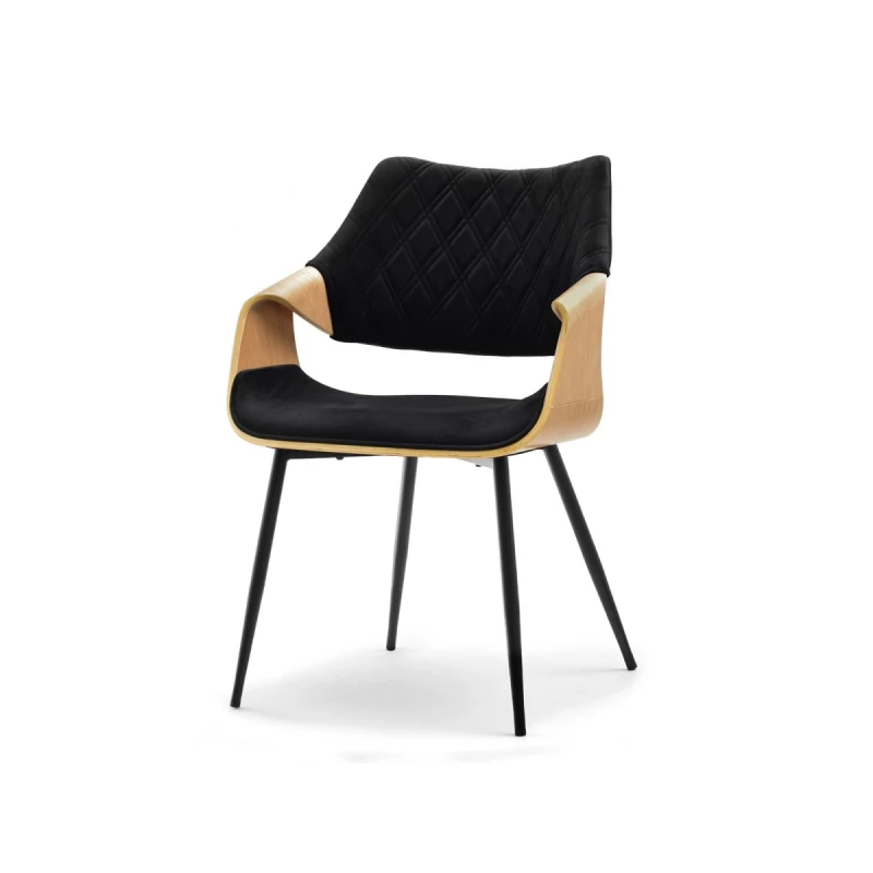 Designer Esszimmerstuhl NENET - Eiche / Schwarz