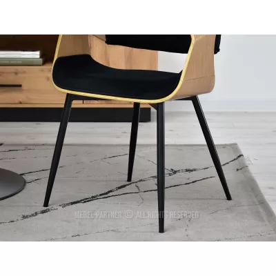 Designer Esszimmerstuhl NENET - Eiche / Schwarz