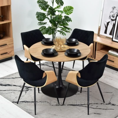 Designer Esszimmerstuhl NENET - Eiche / Schwarz