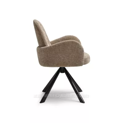 ZAINAB Polsterdrehstuhl - beige / schwarz