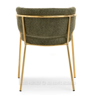 ANGELI Polsterstuhl für Esszimmer - grün/gold