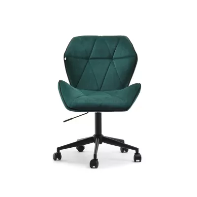 Drehbarer Polstersessel SALIHA – grün/schwarz
