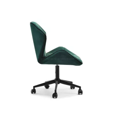 Drehbarer Polstersessel SALIHA – grün/schwarz