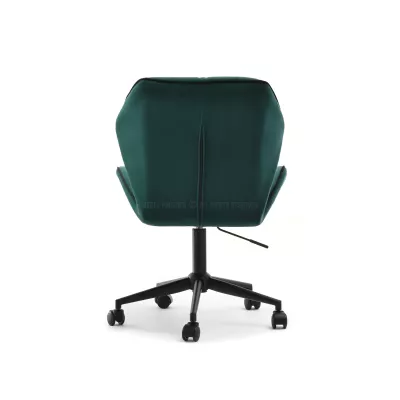 Drehbarer Polstersessel SALIHA – grün/schwarz