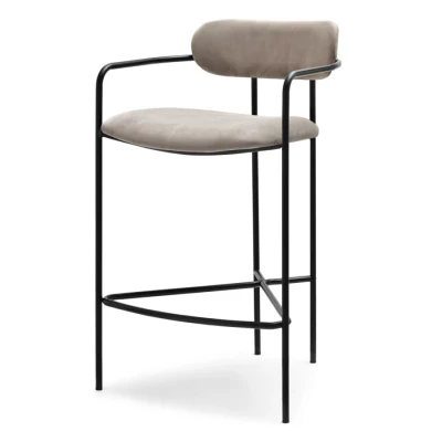 Barhocker SVEA - beige / schwarz
