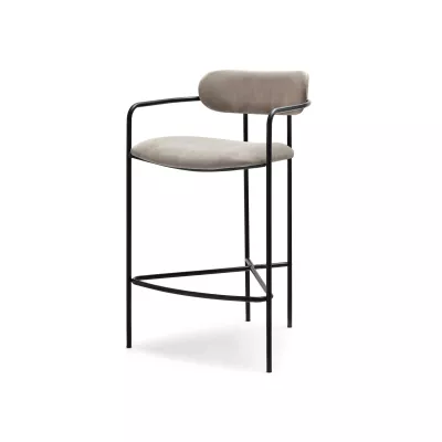 Barhocker SVEA - beige / schwarz