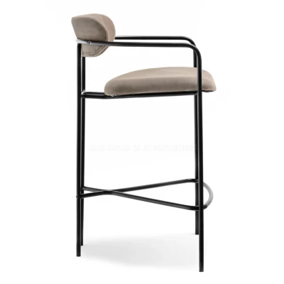 Barhocker SVEA - beige / schwarz
