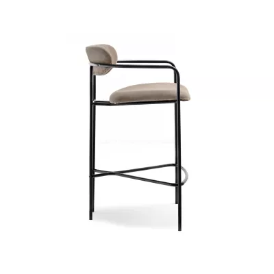 Barhocker SVEA - beige / schwarz
