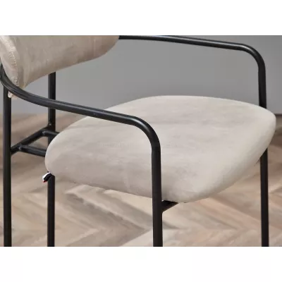 Barhocker SVEA - beige / schwarz