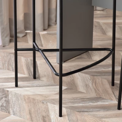 Barhocker SVEA - beige / schwarz