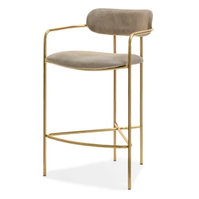 Barhocker SVEA – beige/gold