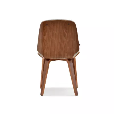 Esszimmerstuhl AMELINA - Walnuss / Beige