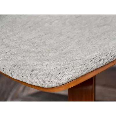 Esszimmerstuhl AMELINA - Walnuss / Beige