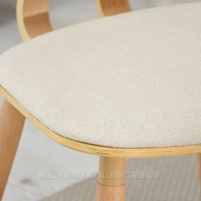 Esszimmerstuhl AMANDE - creme / Eiche