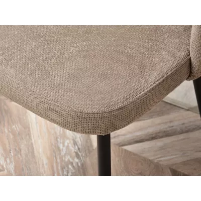 ARENA gepolsterter Esszimmerstuhl - beige / schwarz