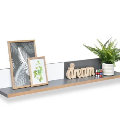 Hängeregal ANGELY - grau/weiß