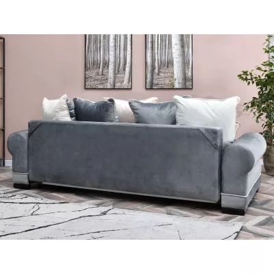 Sofa mit Stauraum SHERLY – grau/schwarz