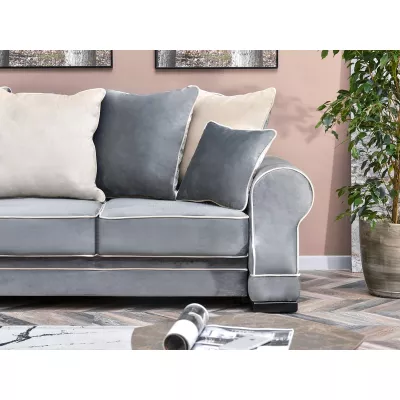 Sofa mit Stauraum SHERLY – grau/schwarz
