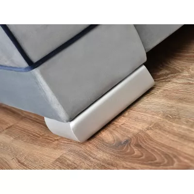 Sofa mit Stauraum SHERLY – grau/dunkelblau